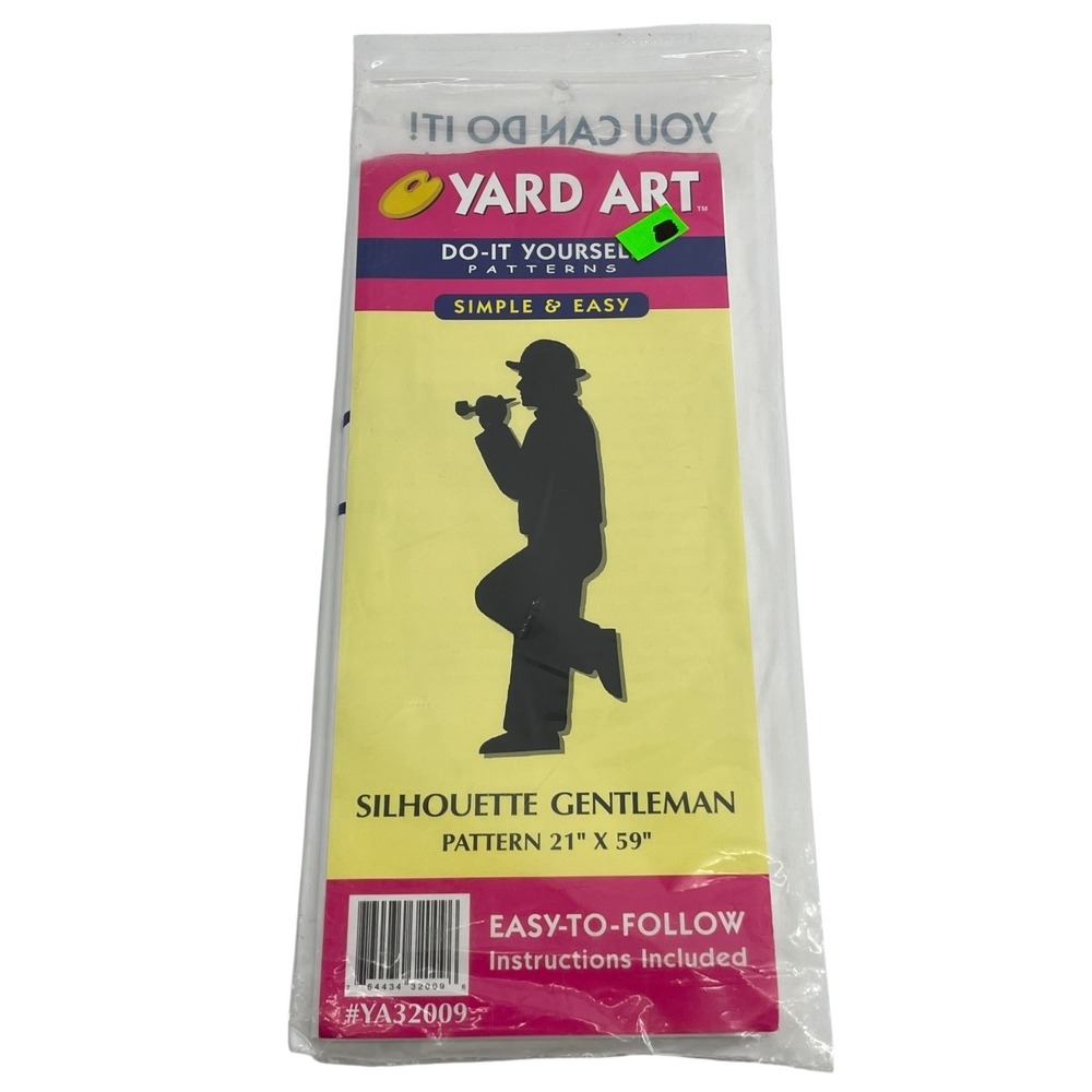 Silhouette Gentleman Do It Yourself Yard Art Pattern 21 x 59